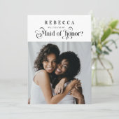 Retro Script-foto  gemaakt van het Hondenvoorstel Aankondiging (Staand voorkant)