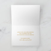 Retro Script Glory to God Kerstmis Feestdagen Kaart (Binnen)
