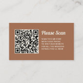 retro-script | Huwelijkswebsite QR Code Informatiekaartje (Achterkant)