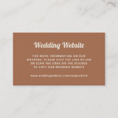 retro-script | Huwelijkswebsite QR Code Informatiekaartje (Voorkant)