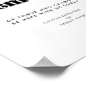  retro script in het liefdevolle geheugen poster (Hoek)