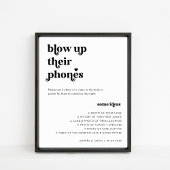 Retro Script Laat Hun Telefoons Exploderen Huwelij Poster