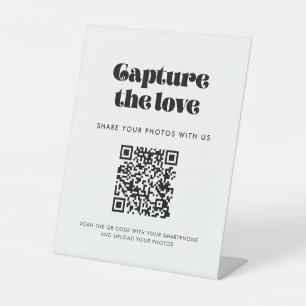 Retro Script Leg de liefde vast Reclamebord Met Voetstuk