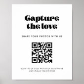 Retro Script Leg het liefdesteken vast Poster (Voorkant)