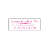 Retro Script Leuke Aangepaste of Adresstempel Zelfinktende Stempel (Design)