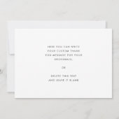  Retro Script Maid of Honor bedankkaart Kaart (Achterkant)