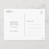 retro script Peace out 2025 Nieuwjaarsfoto Feestdagenkaart (Achterkant)