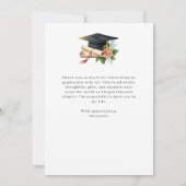 Retro Script Photo Graduation Bedankkaart (Achterkant)