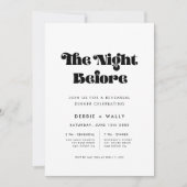  Retro Script repetitie diner Kaart (Voorkant)