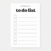 retro script to do lijst post-it® notes (Voorkant)