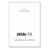 Retro Script Trouwplaatskaart met gastnaam Kaart (Voorkant)