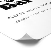 Retro Script Trouwsigaar Bar teken Poster (Hoek)