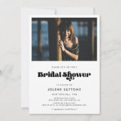  retro script vrijgezellenfeest foto kaart (Voorkant)