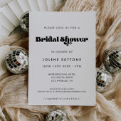 retro script Vrijgezellenfeest Kaart