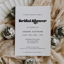 retro script Vrijgezellenfeest Kaart