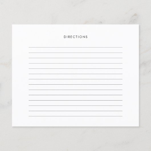 Retro Script Vrijgezellenfeest Recept Kaart (Achterkant)