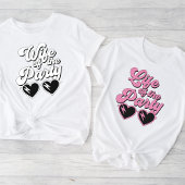 Retro script vrouw van de partij Bachelorette T-shirt