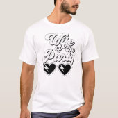 Retro script vrouw van de partij Bachelorette T-shirt (Voorkant)
