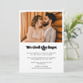  retro script We hebben de knoop fotokaart vastgeb Kaart (Staand voorkant)