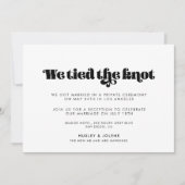 retro script We hebben de knoopkaart gebonden Kaart (Voorkant)