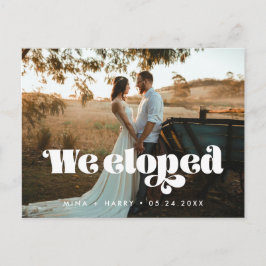 retro script We hielden foto Briefkaart