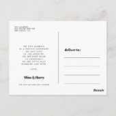  retro script We hielden foto Briefkaart (Achterkant)