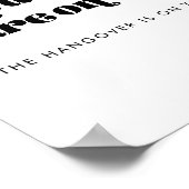 Retro Script Wedding Open Bar teken Poster (Hoek)