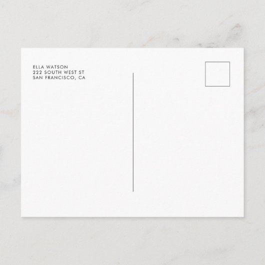 retro script Wil je mijn bruidsmeisje zijn? Briefkaart (Achterkant)