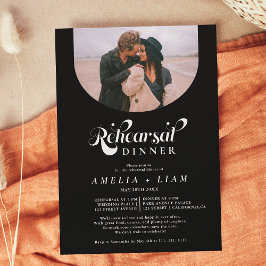 Retro scriptfoto wit zwart repetitief diner kaart