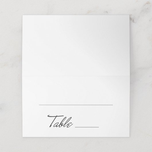 retro-scripttabel plaatskaartje (Buitenkant ongevouwen)