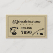  Retro scroller Visitekaartje (Achterkant)