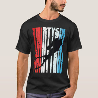 Retro Scuba Diving 36th Birthday Deep Zee Diver Wo T-shirt