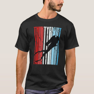 Retro Scuba Diving 38th Birthday Deep Sea Diver Wo T-shirt