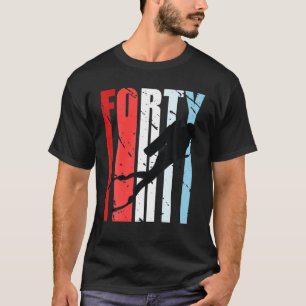 Retro Scuba Diving 40th Birthday Deep Zee Diver Wo T-shirt