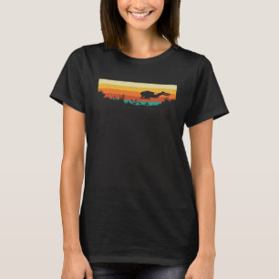Retro Scuba duiker onderwater duikende scuba div T-shirt