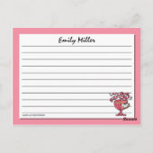 Retro Seafood Recipcard Briefkaart (Achterkant)