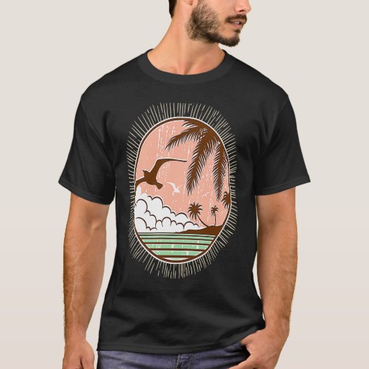Retro Seagull 1 T-shirt (Voorkant)