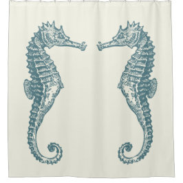 Retro  Seahorse Douchegordijn