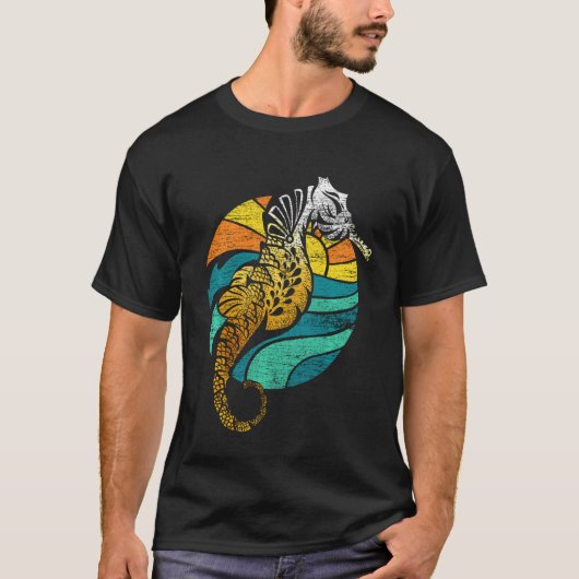 Retro Seahorse T-shirt (Voorkant)