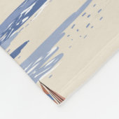 Retro seamless tropical island pattern on light be fleece deken (Hoek)