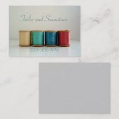 Retro  Seamstress en tapijten Visitekaartjes (Voorkant / Achterkant)