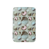 Retro Seashell Patroon Badmat (Voorkant Verticaal)