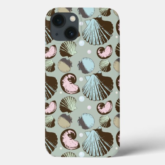 Retro Seashell Patroon Case-Mate iPhone Case (Achterkant)