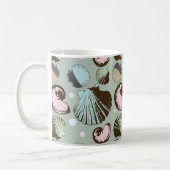 Retro Seashell Patroon Koffiemok (Links)