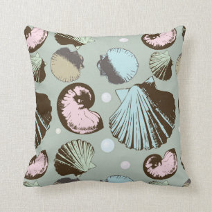 Retro Seashell Patroon Kussen