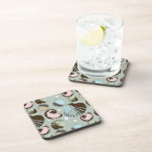 Retro Seashell Patroon Onderzetter (Rechterzijde)