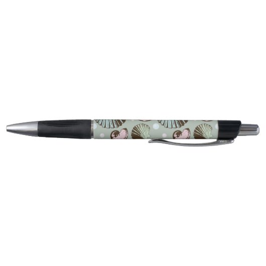 Retro Seashell Patroon Pen (Bodem)