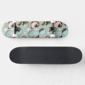 Retro Seashell Patroon Persoonlijk Skateboard (Horizontaal)