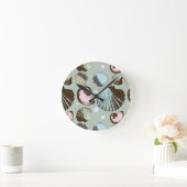 Retro Seashell Patroon Ronde Klok (Huis)