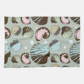 Retro Seashell Patroon Theedoek (Horizontaal)